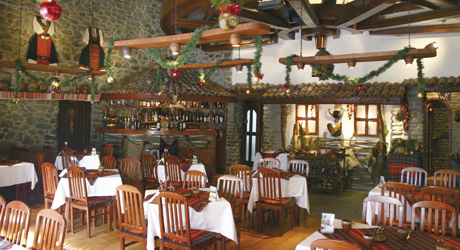The restaurant interior