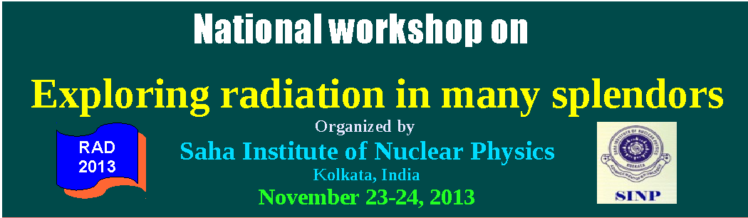 National workshop on "Exploring radiation in many Splendors"