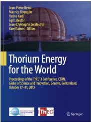 Book presentation: "Thorium energy for the world: proceedings of the ThEC13 conference, CERN, October 27-31, 2013"