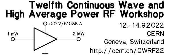 Twelfth CW and High Average Power RF Workshop