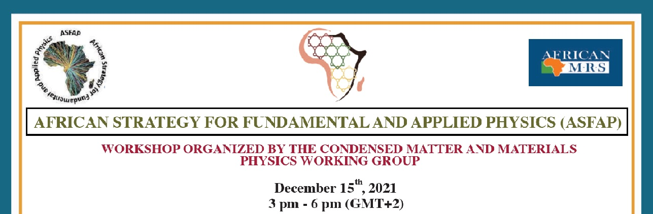 African Strategy for the Condensed Matter and Materials Physics WG