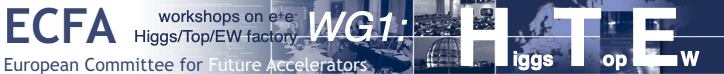 ECFA WHF WG1: 1st Workshop of the Higgs/Top/EW group
