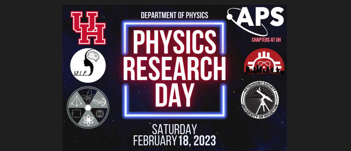 UH Physics Research Day - 2023