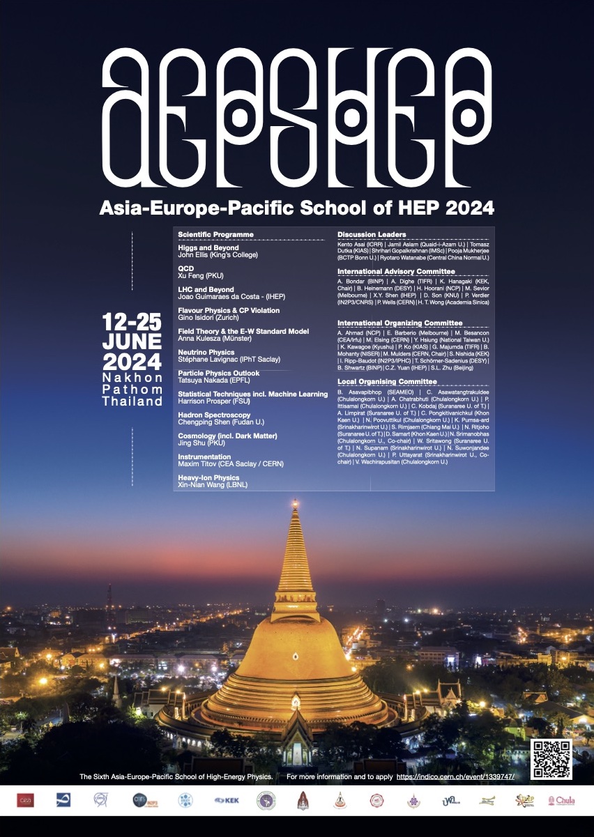 2024 ASIA EUROPE PACIFIC SCHOOL OF HIGH ENERGY PHYSICS 12 25 June 2024   AEPSHEP2024 