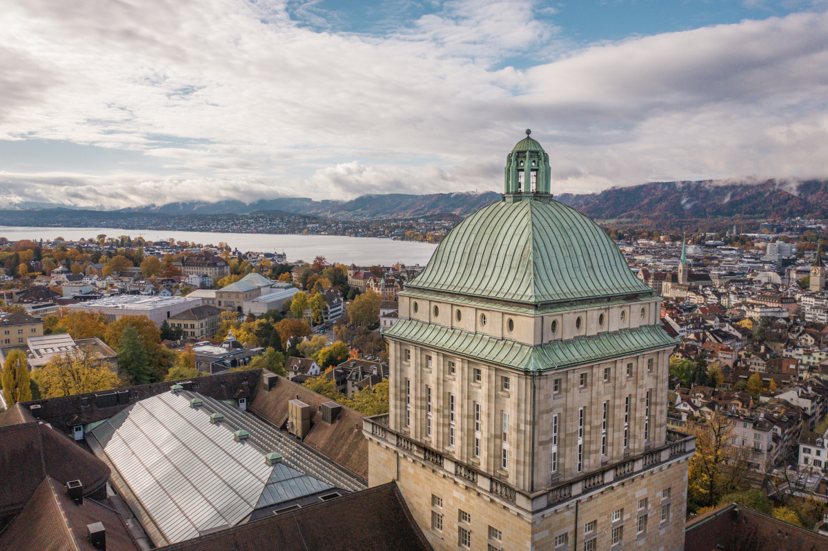 UZH main building with lake