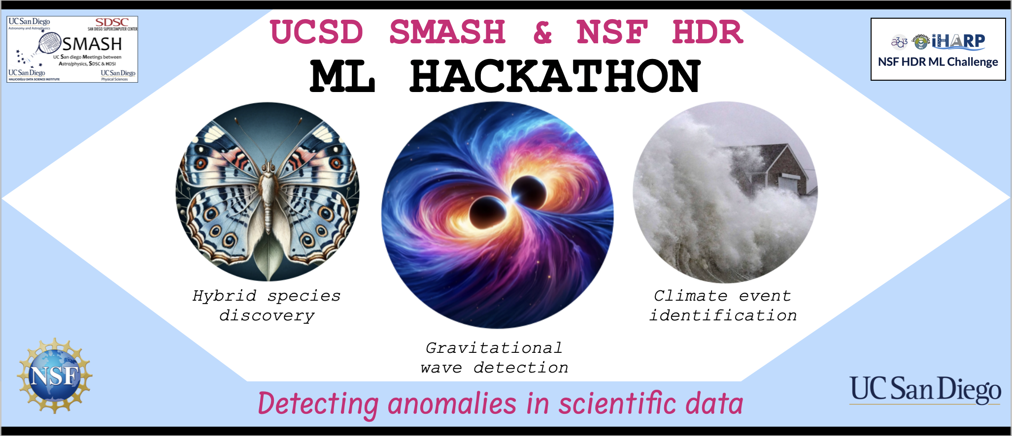 UCSD SMASH &  NSF HDR ML Challenge Hackathon