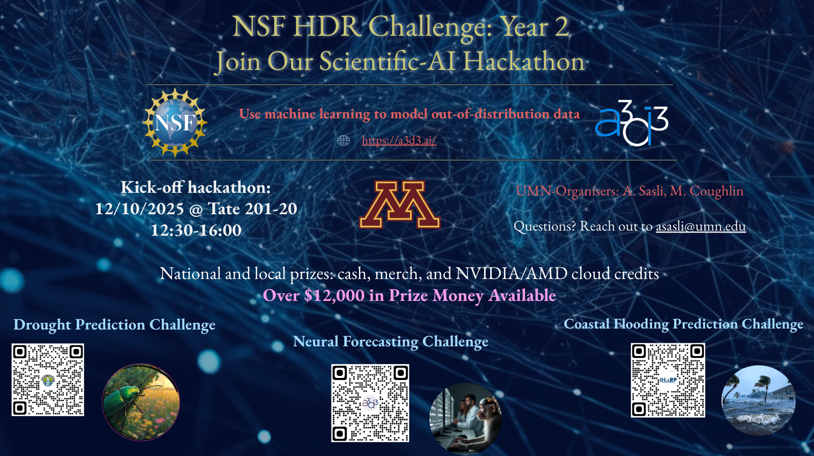 UMN A3D3 & NSF HDR Challenge Hackathon
