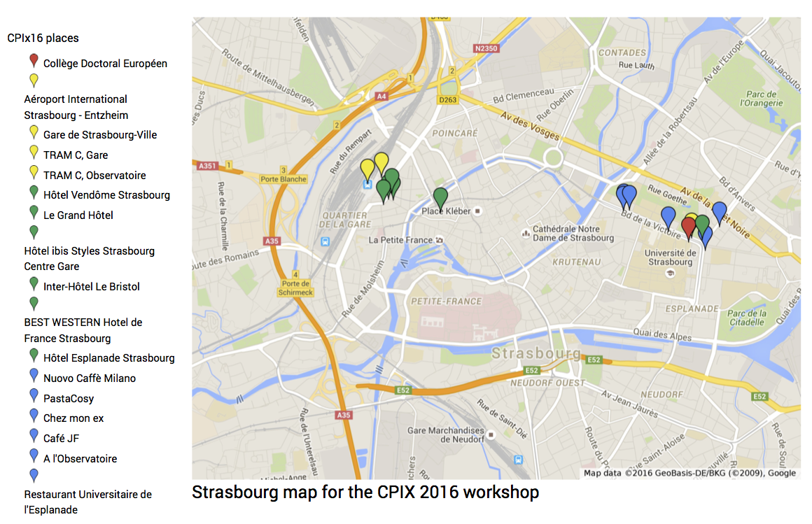 Strasbourg Map for CPIX16