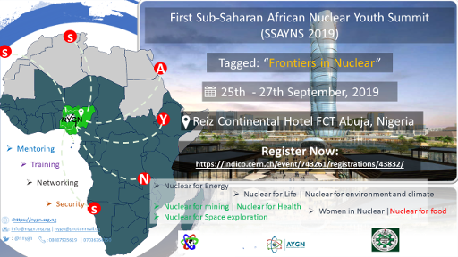 First Sub - Saharan  Africa Youth Nuclear Summit "Frontiers in Nuclear"